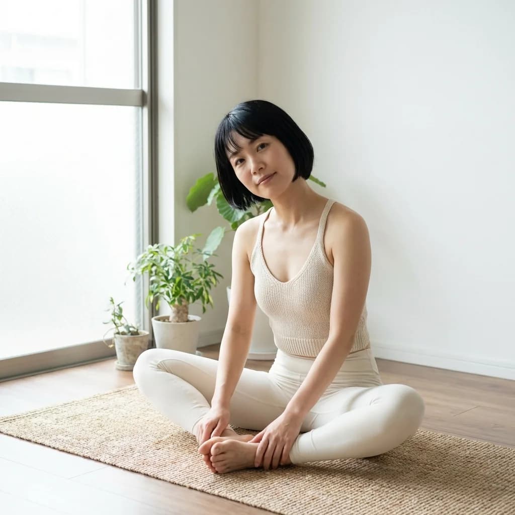 ヨガスクールの卒業後サポートと就職支援を比較検討する女性