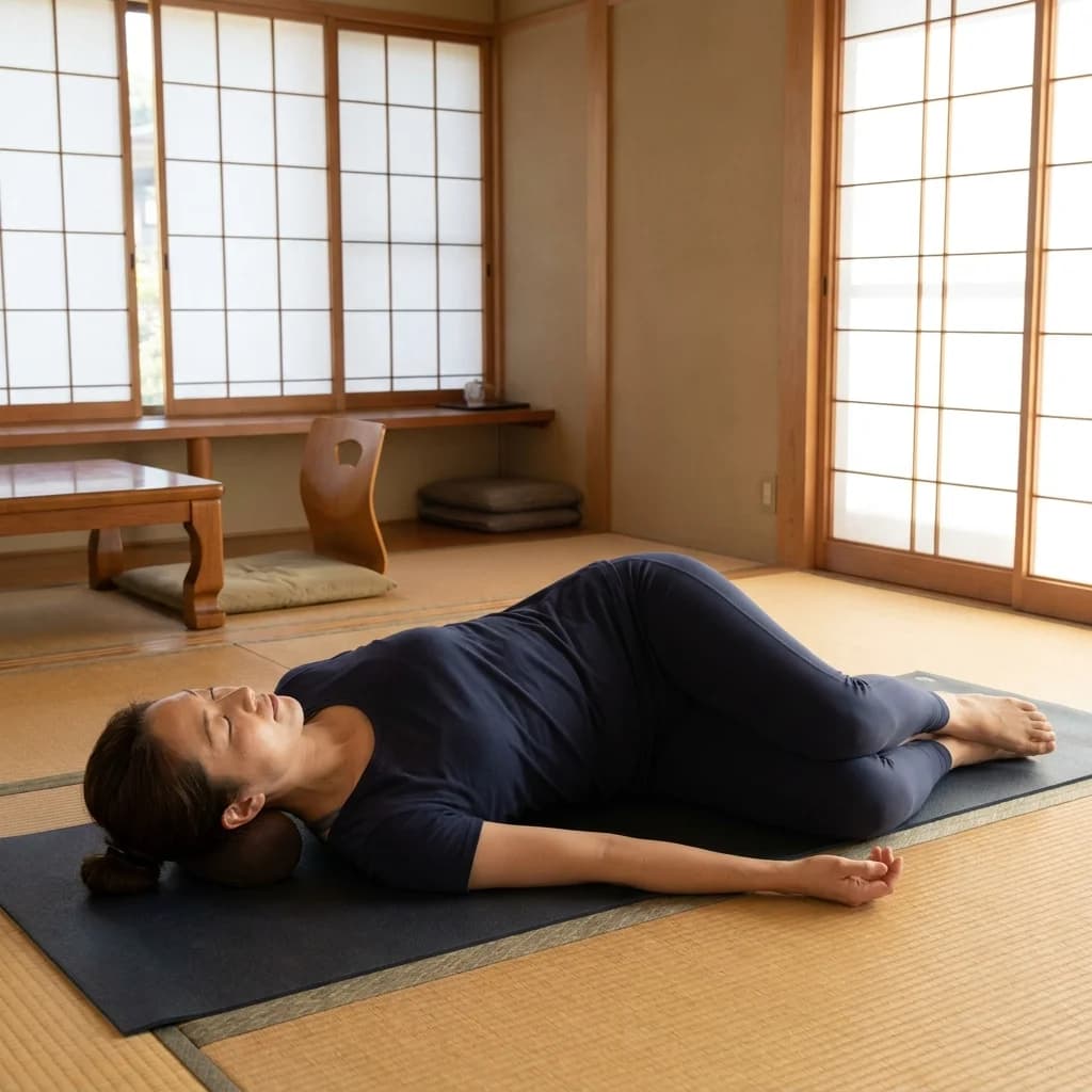 ヨガ資格の学習時間と生活の両立を考える女性の様子